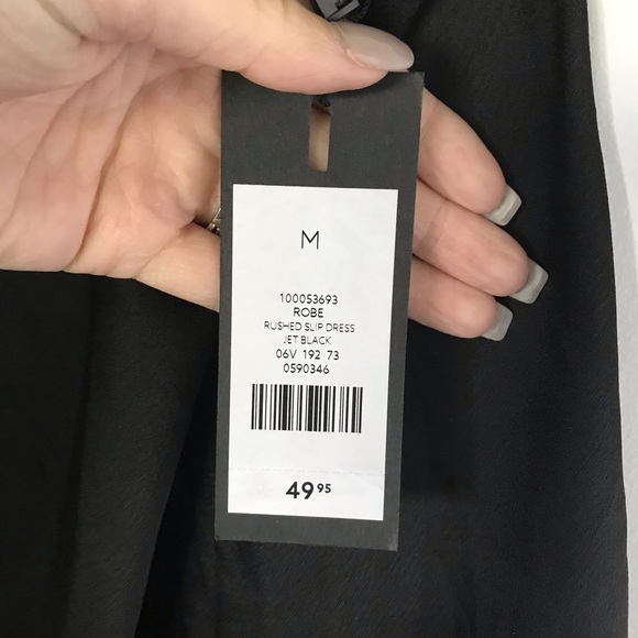 Dynamite black slip dress 1-med 1 lrg - Picture 2 of 3